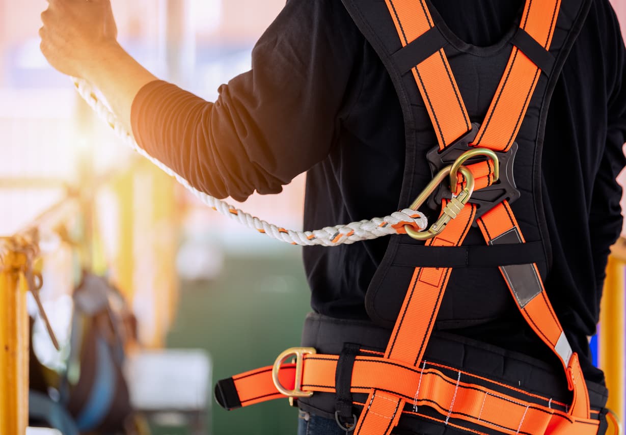 worker with harness
